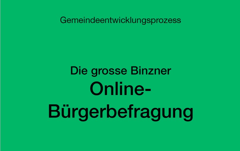 Online-Umfrage der Binzener Bevölkerung