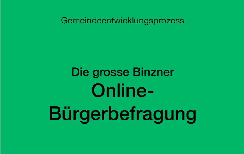 Online-Umfrage der Binzener Bevölkerung